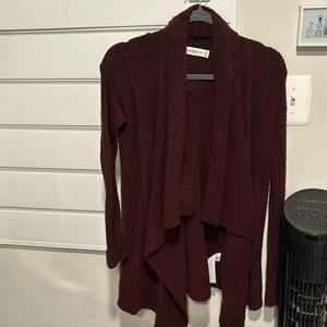 Abercrombie burgundy cardigan